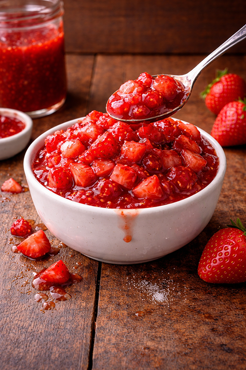 สตรอเบอร์รี่ท็อปปิ้ง