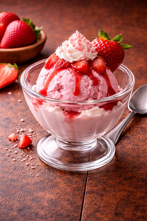ไอศกรีมรสสตรอว์เบอร์รี่